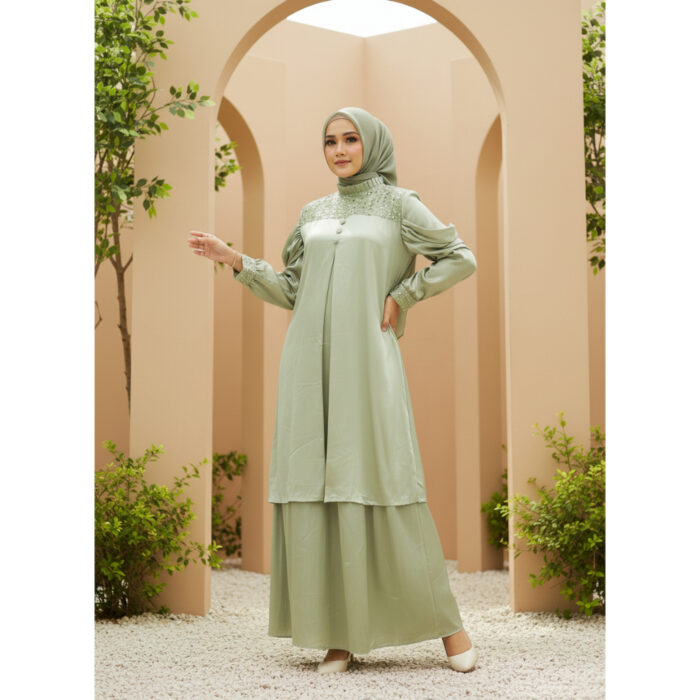 Seutail X EPIC Adenna Dress Koleksi Raya Maxy Dress Lebaran - 030279