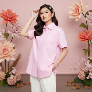Seutail Versa Shirt Atasan Kemeja Wanita Basic Wear Blouse - 010444