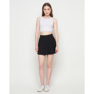 Seutail Prisca Skirt Rok Plisket Mini Wanita Warna Elegan Chic - 010438